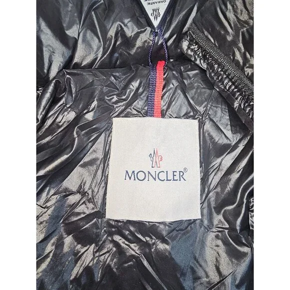Moncler Women's Black Nylon Down Short Jacket Authentic Tag Size 1 Small 2978 - Picture 12 of 16